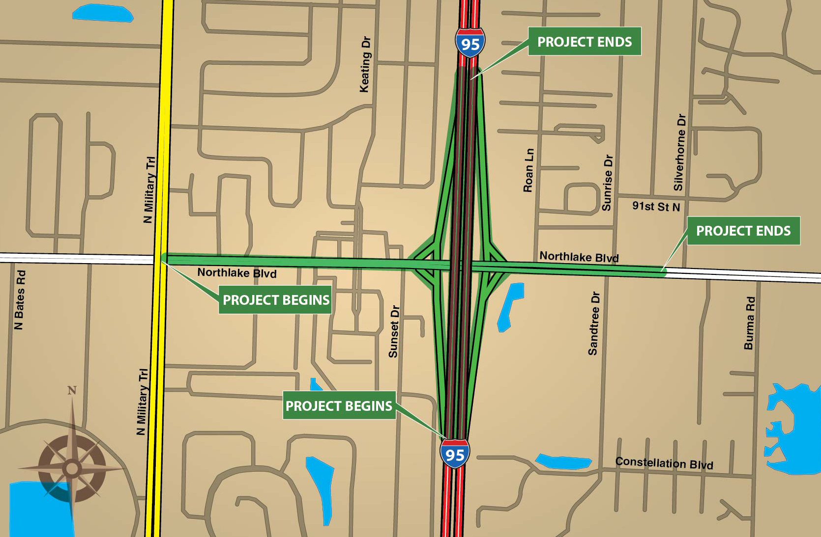 I95 at the Northlake Boulevard Interchange Design Project
